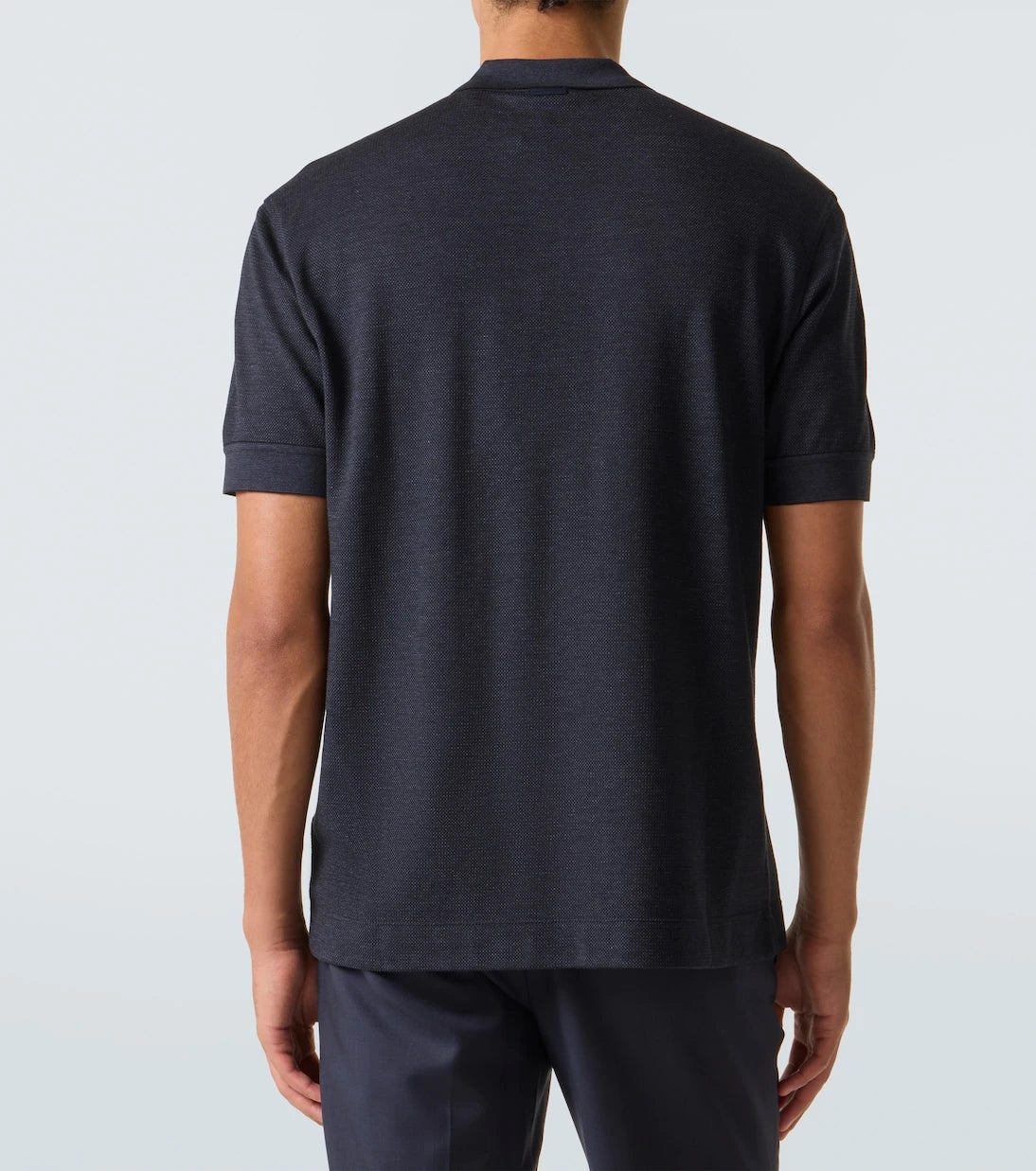 Zegna - Cotton and silk polo shirt