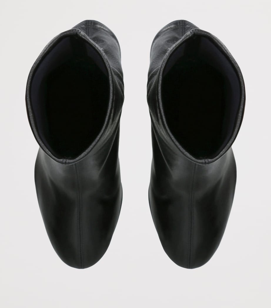 Alevi Black Leather Etienne Ankle Boots 95