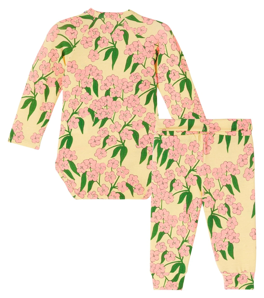 Mini Rodini - Baby floral bodysuit and pants set