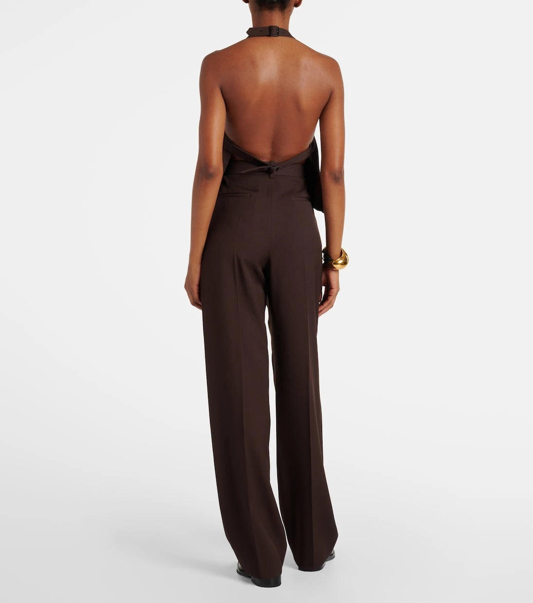 Wardrobe.NYC - Open-back halterneck wool top