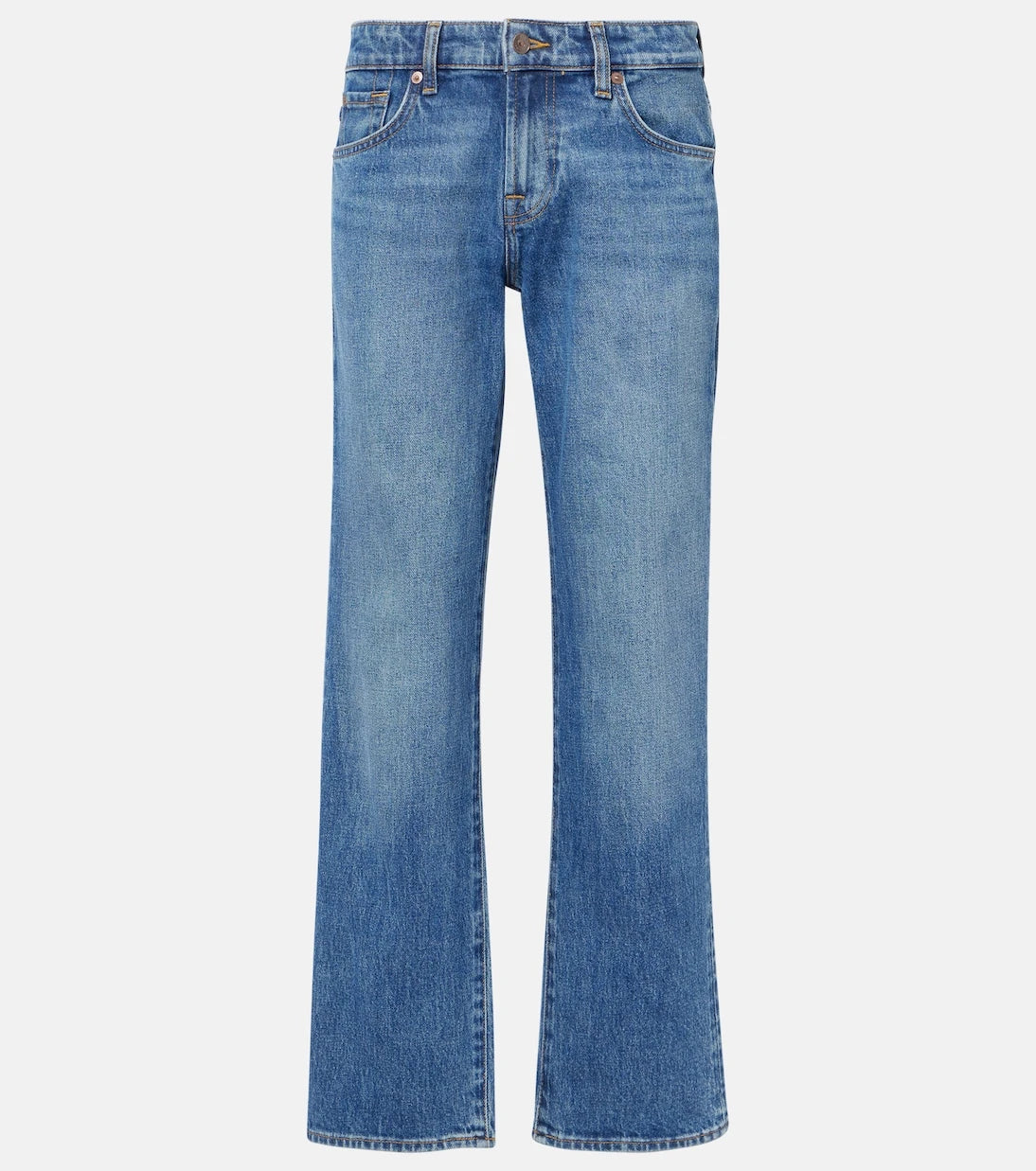 7 For All Mankind - Mankind mid-rise straight jeans