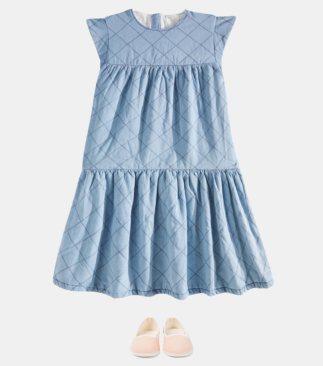 C'era Una Volta - Ambra tiered denim dress