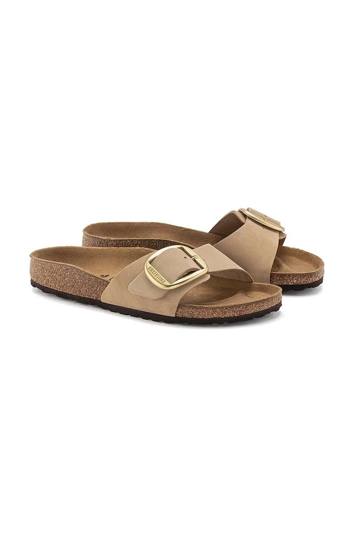 Чехли от набук Birkenstock Madrid Big Buckle