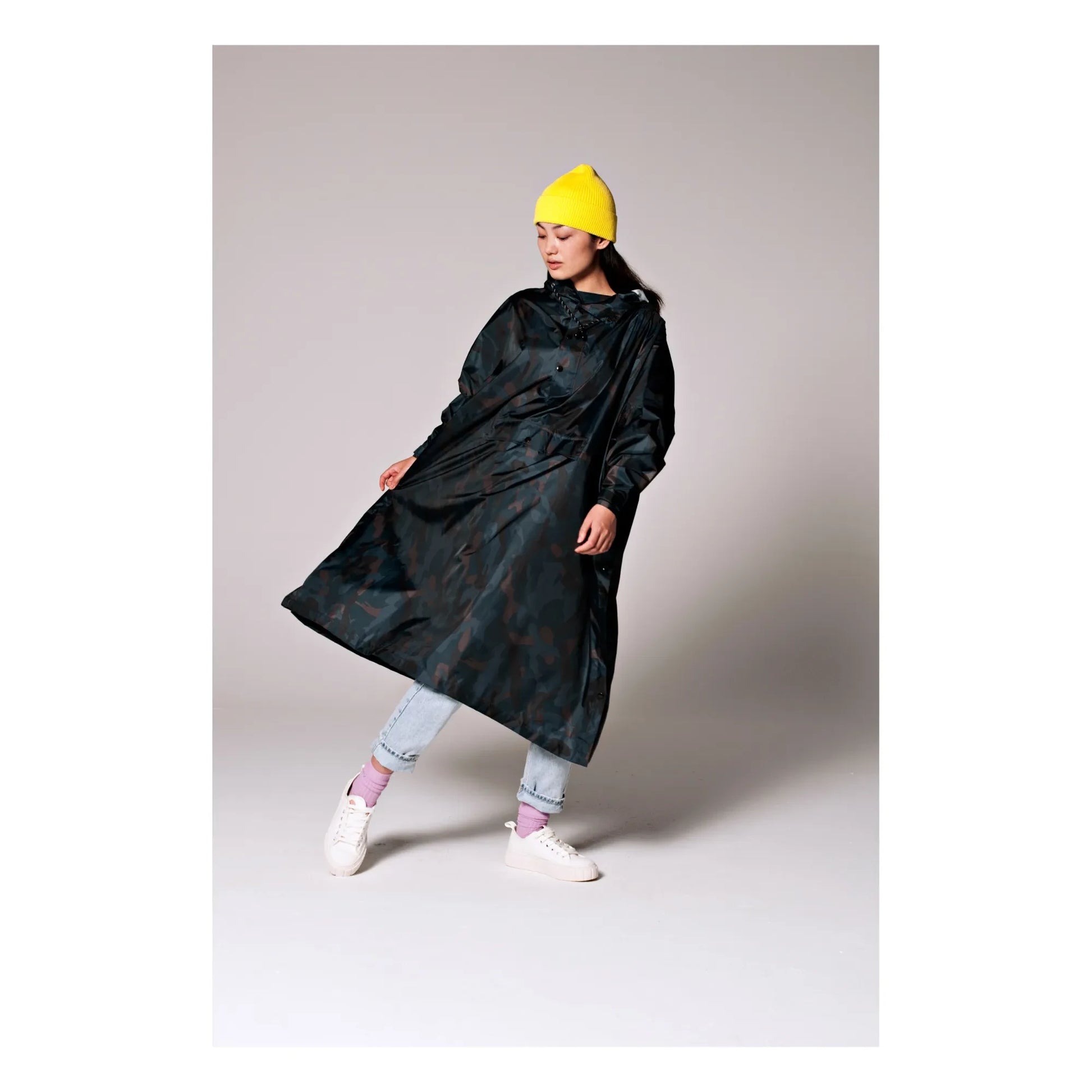 Rainkiss - Art Camo Waterproof Cape | Black