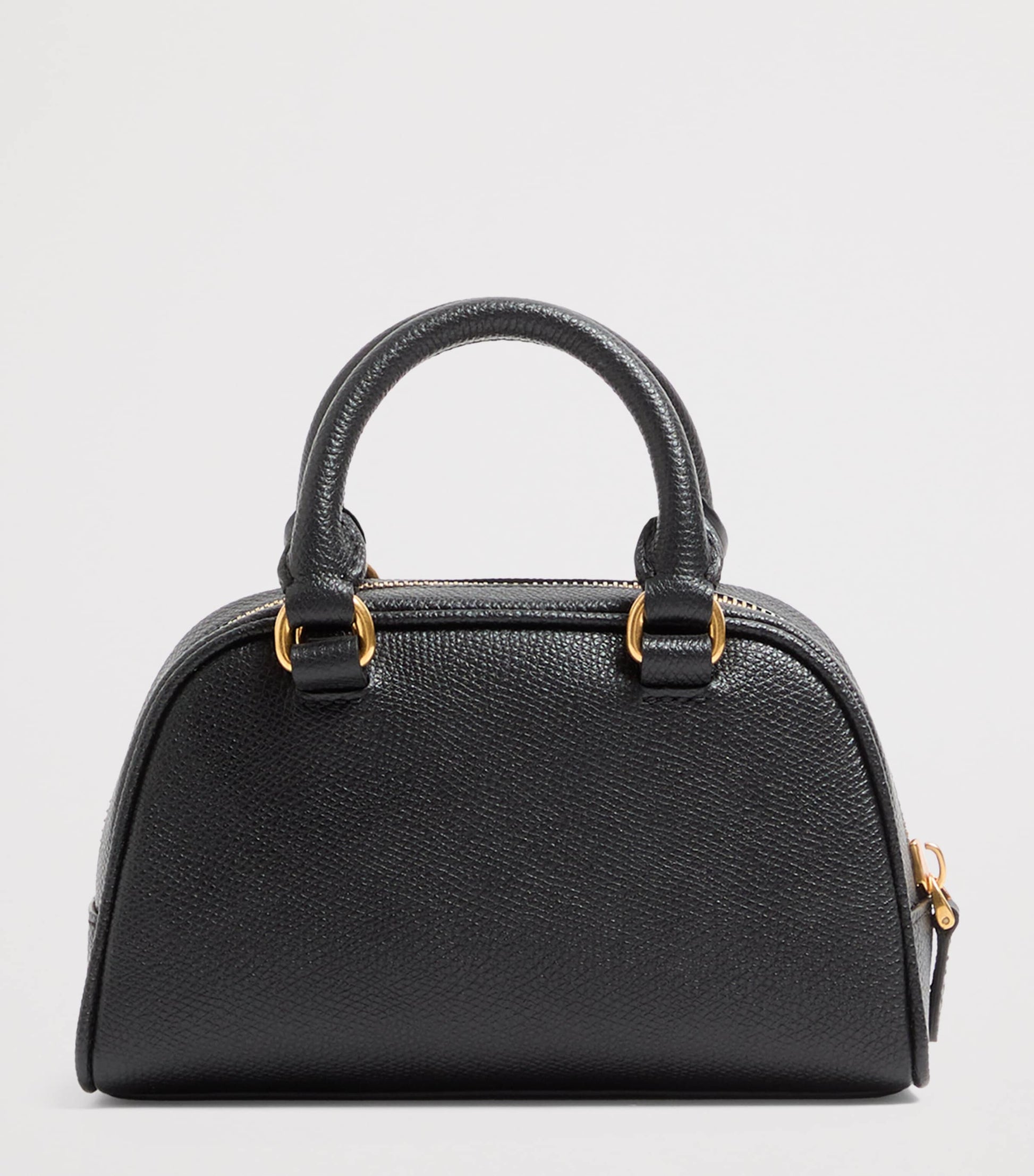 Mini Grained Leather VLogo Signature Top-Handle Bag