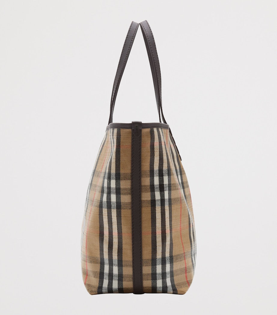 Beige Medium Canvas Highlands Tote Bag