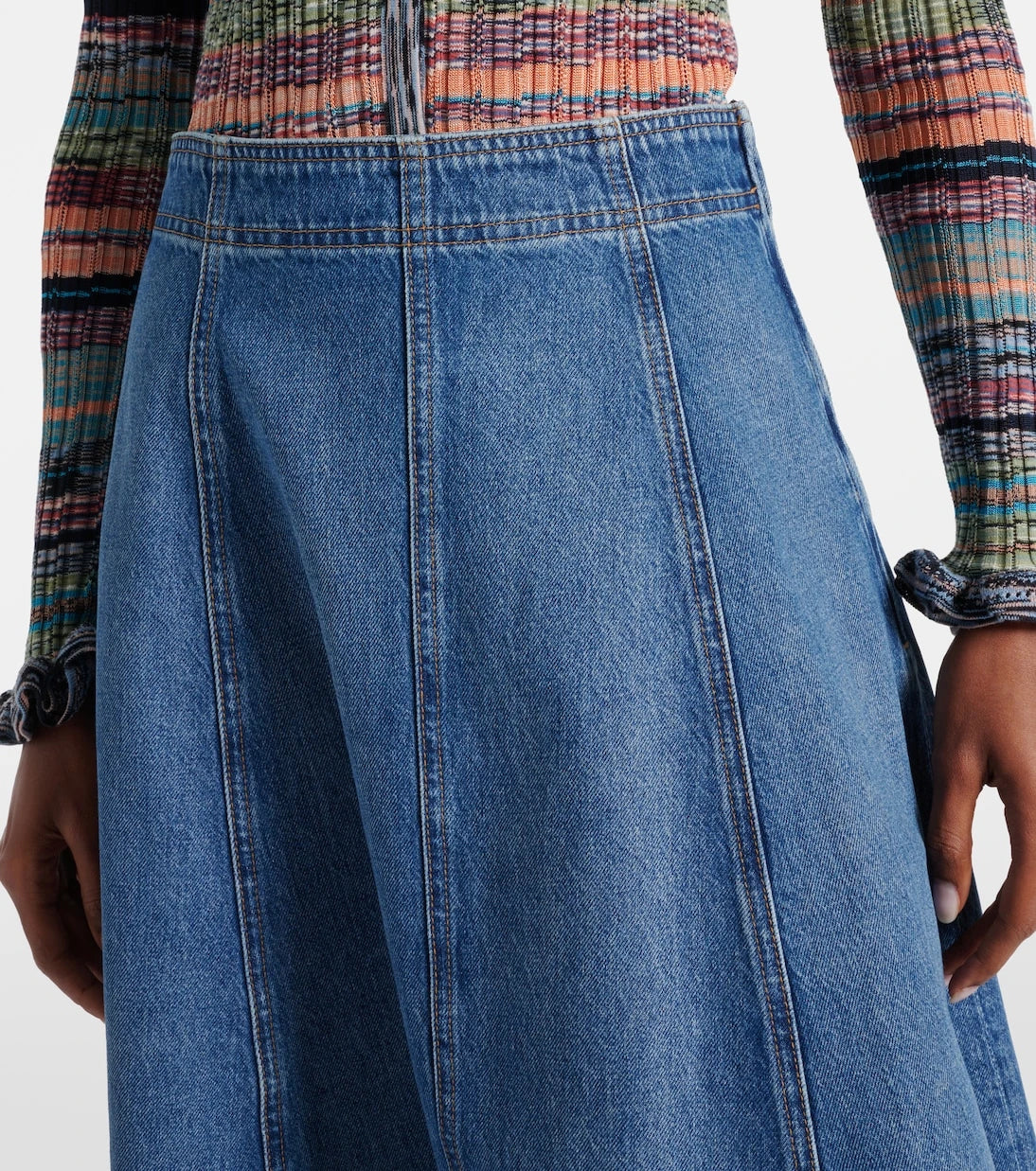 Ulla Johnson - Uma denim midi skirt