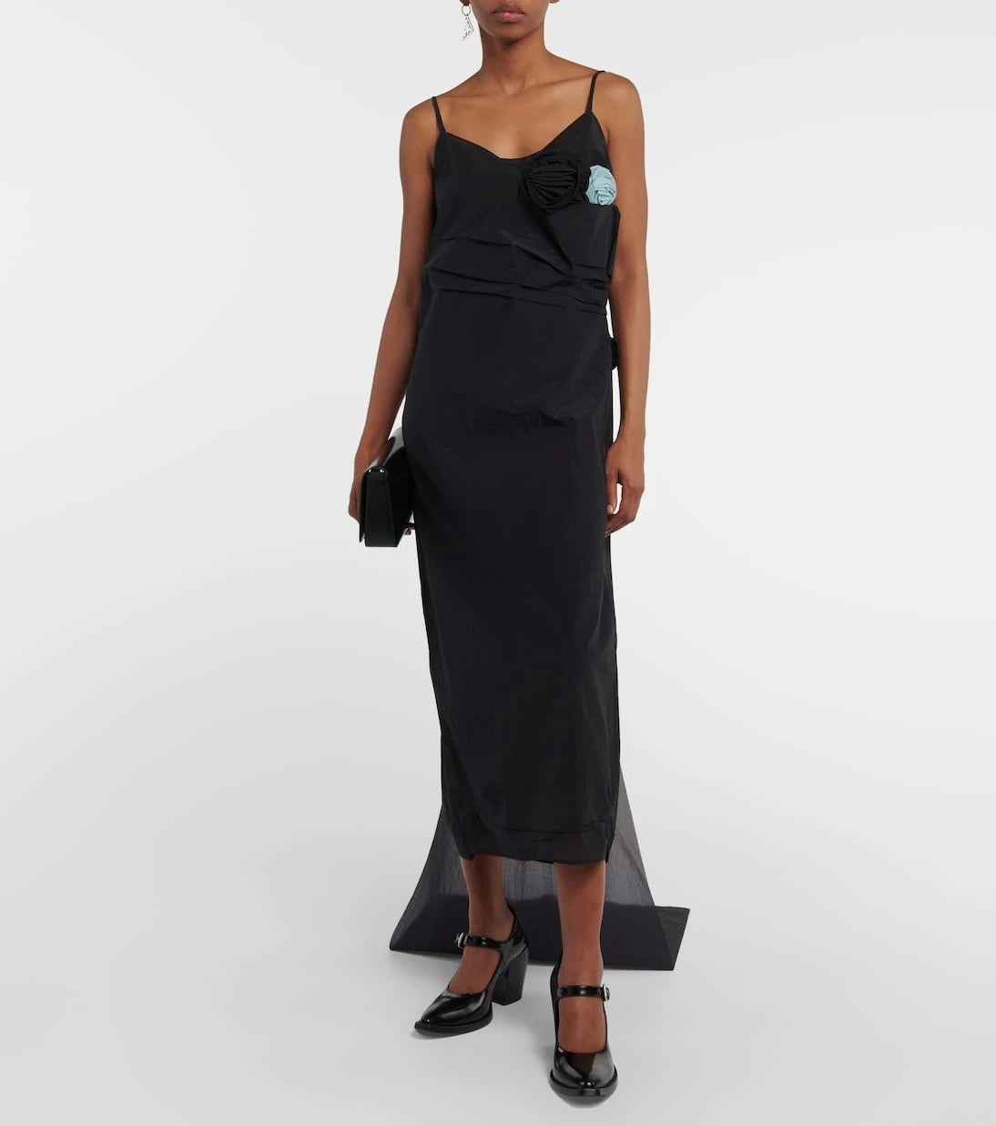 Prada - Embellished draped gown