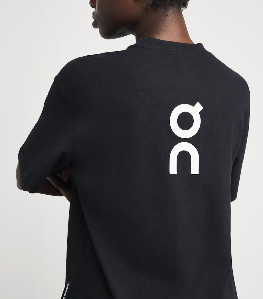Black Organic Cotton Club Logo T-Shirt
