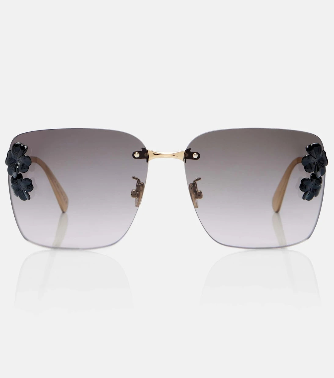 Dior Eyewear - Dior Clover embellished square sunglasses