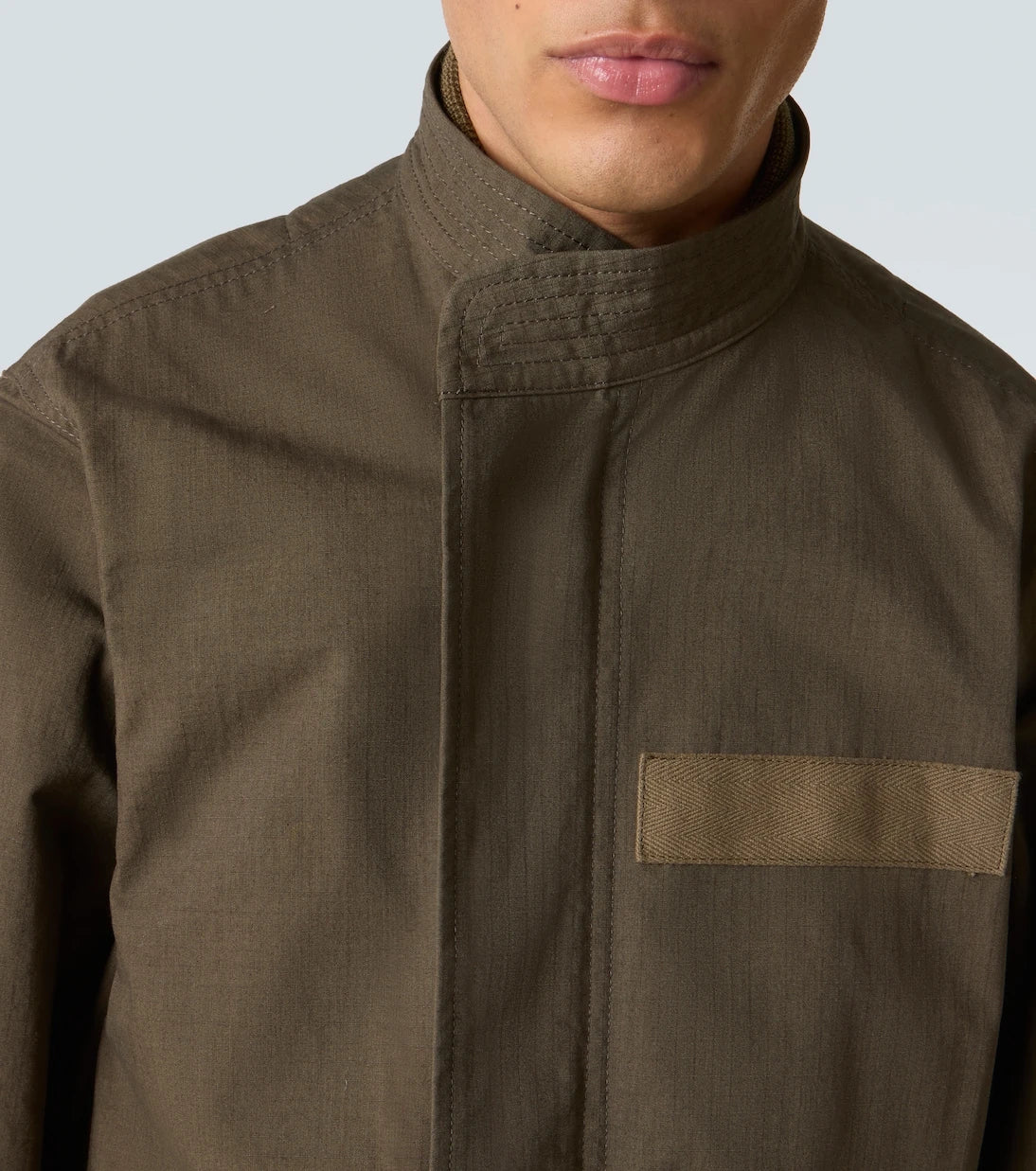 Sacai - سترة من مزيج القطن والريستوب
