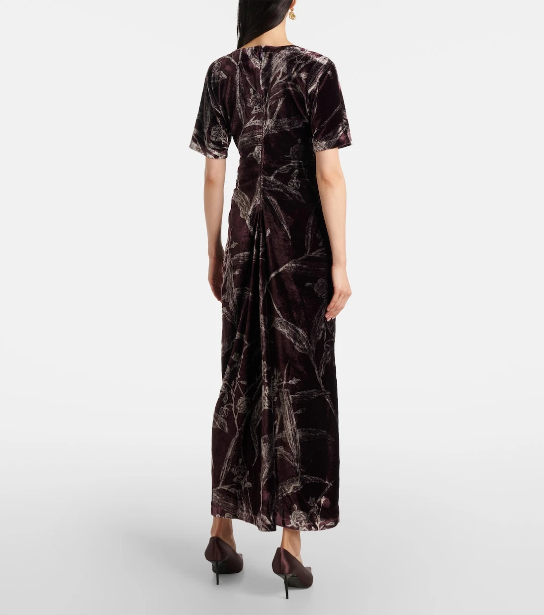 La DoubleJ - Angelica printed satin midi dress