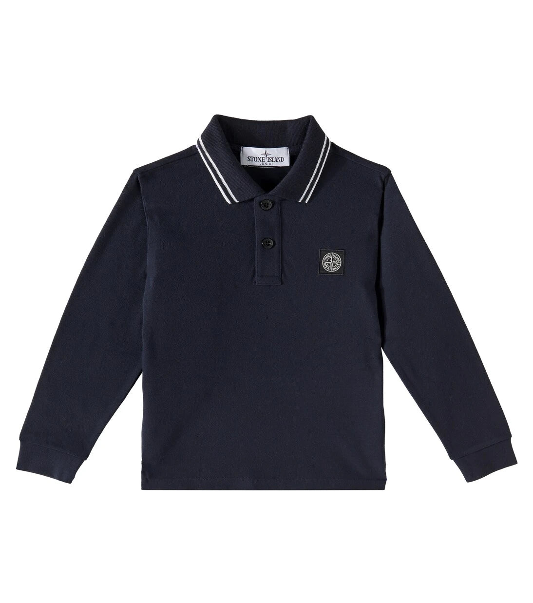 Stone Island Junior - Cotton-blend polo shirt