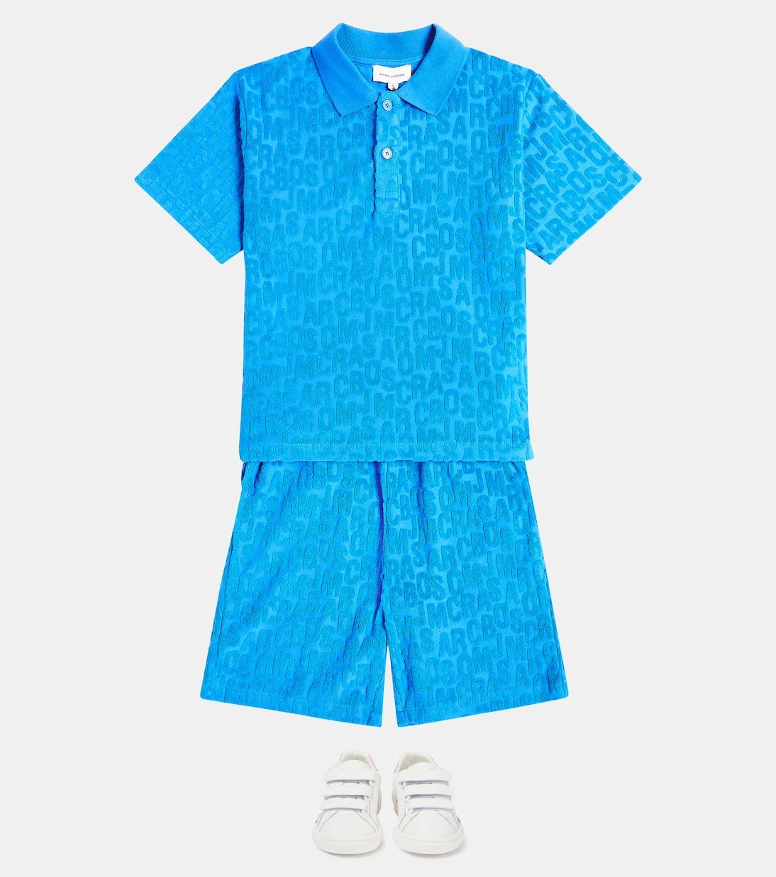 Marc Jacobs Kids - شورت برمودا تيري بوليستر بقصة مريحة وشعار الماركة