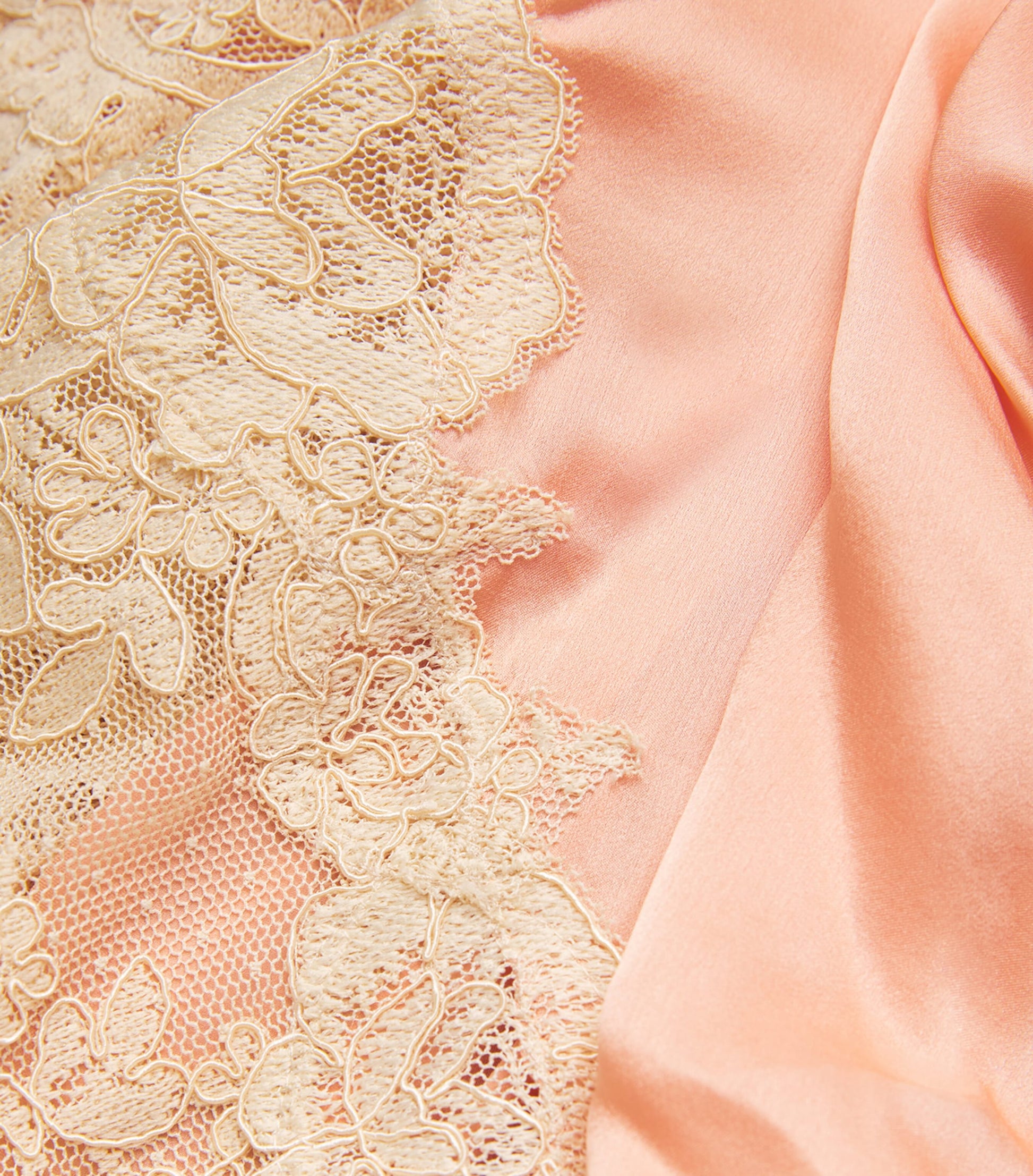 Ivory Silk-Lace Hypnotic Mini Dress