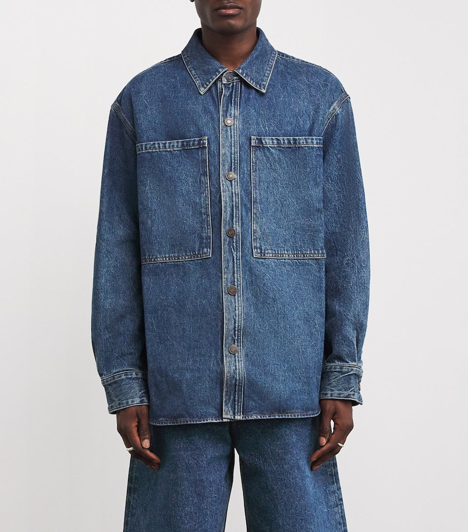 Navy Oversized Atticus Denim Shirt