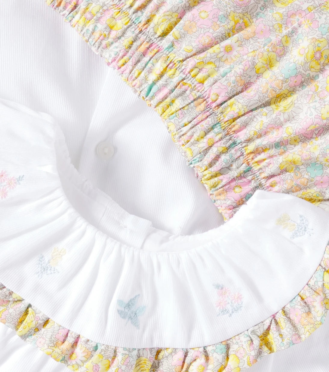 Patachou - Floral cotton top and shorts