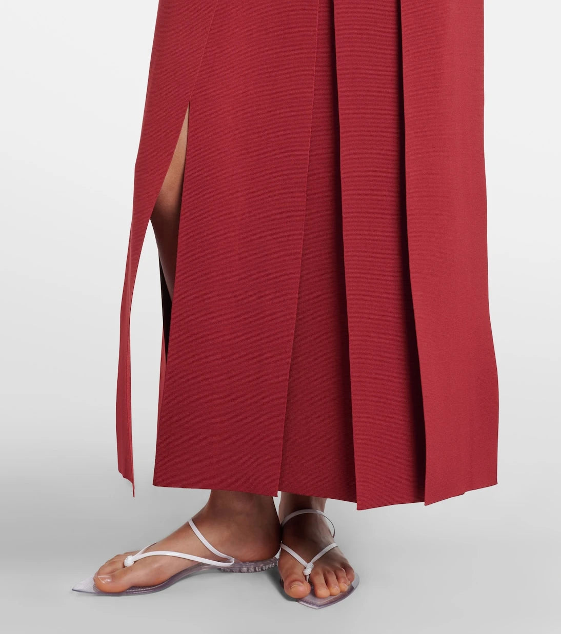 Alaïa - Pleated midi skirt