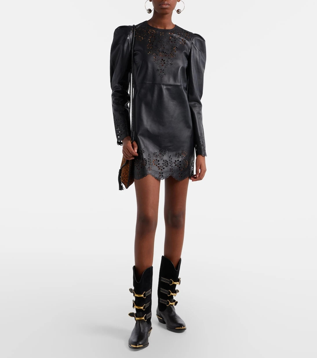 Isabel Marant - Nala laser-cut leather minidress