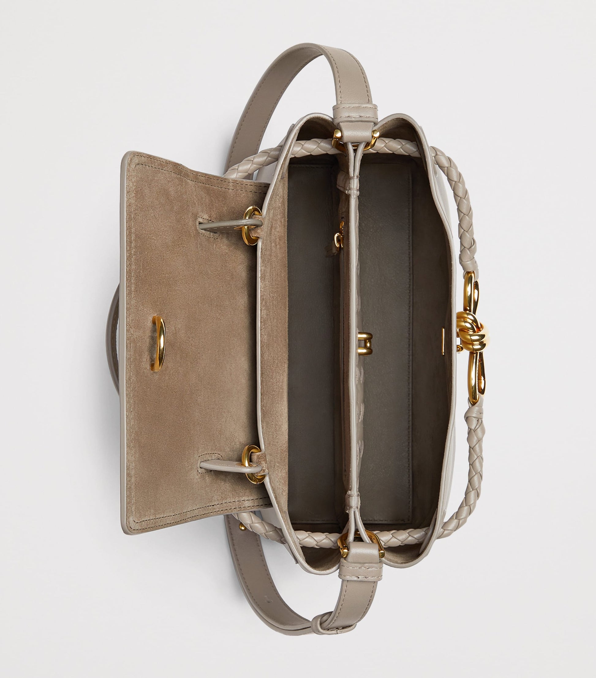 Bottega Veneta Grey Small Leather Ciao Ciao Tote Bag