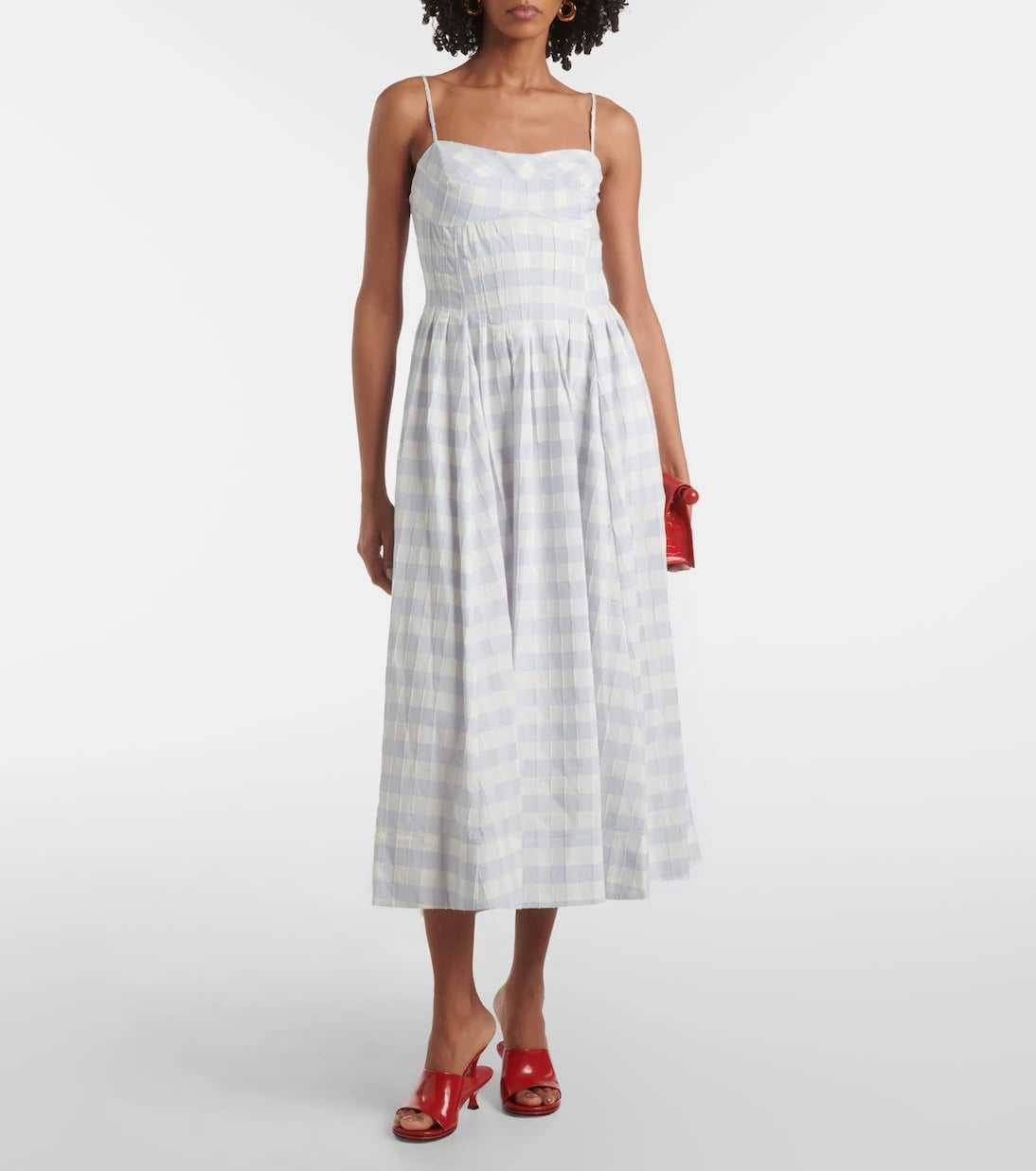 Simkhai - Kittiya gingham cotton midi dress