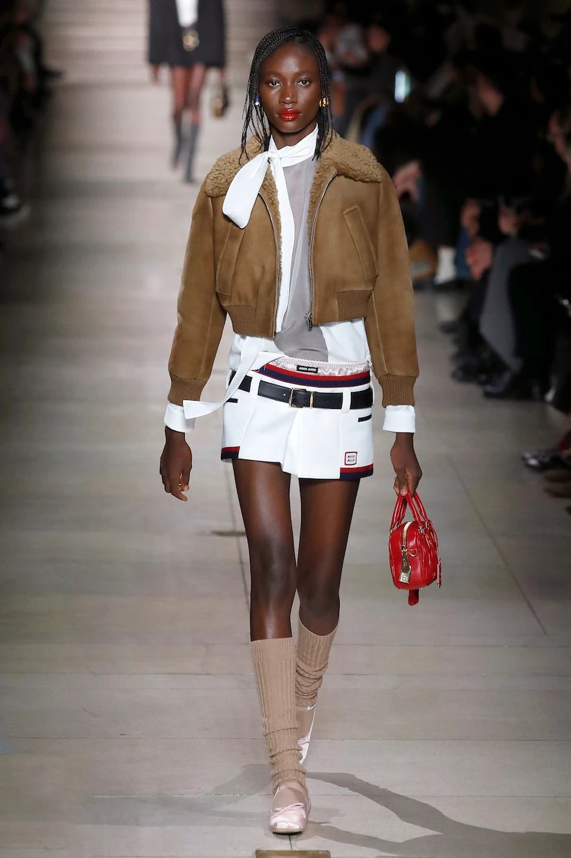 Miu Miu - Sablé tie-neck blouse