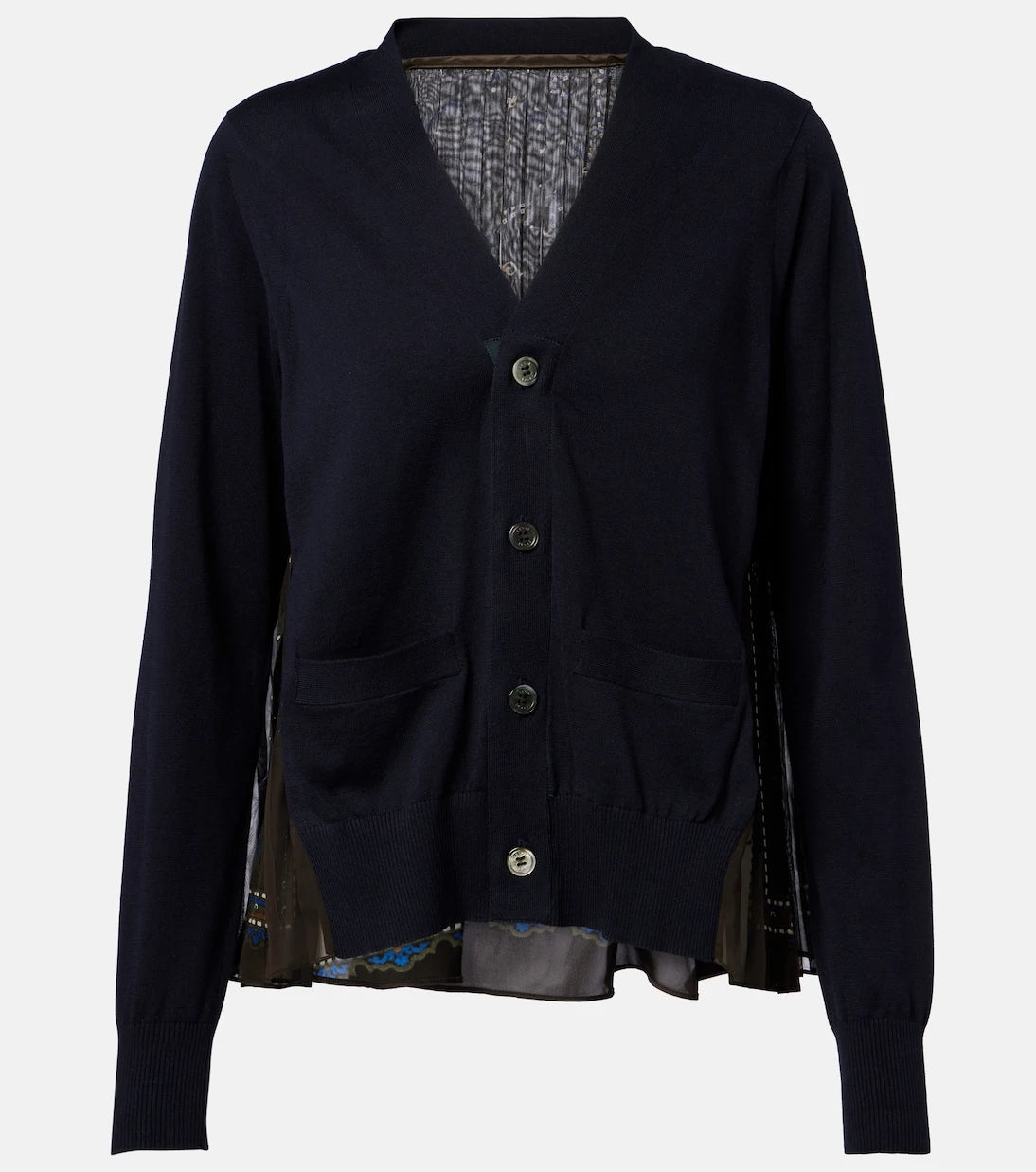 Sacai - Paneled cardigan