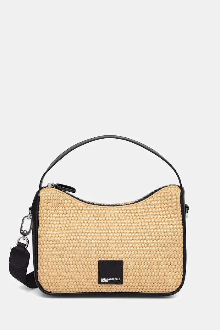 Karl Lagerfeld Jeans örgü kumaştan kadın crossbody çanta