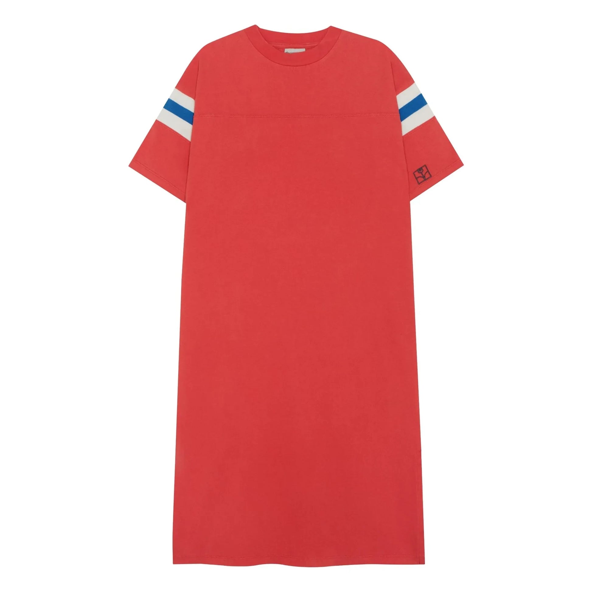 The Campamento - Oversize Constrasted Stripes Dress | Red
