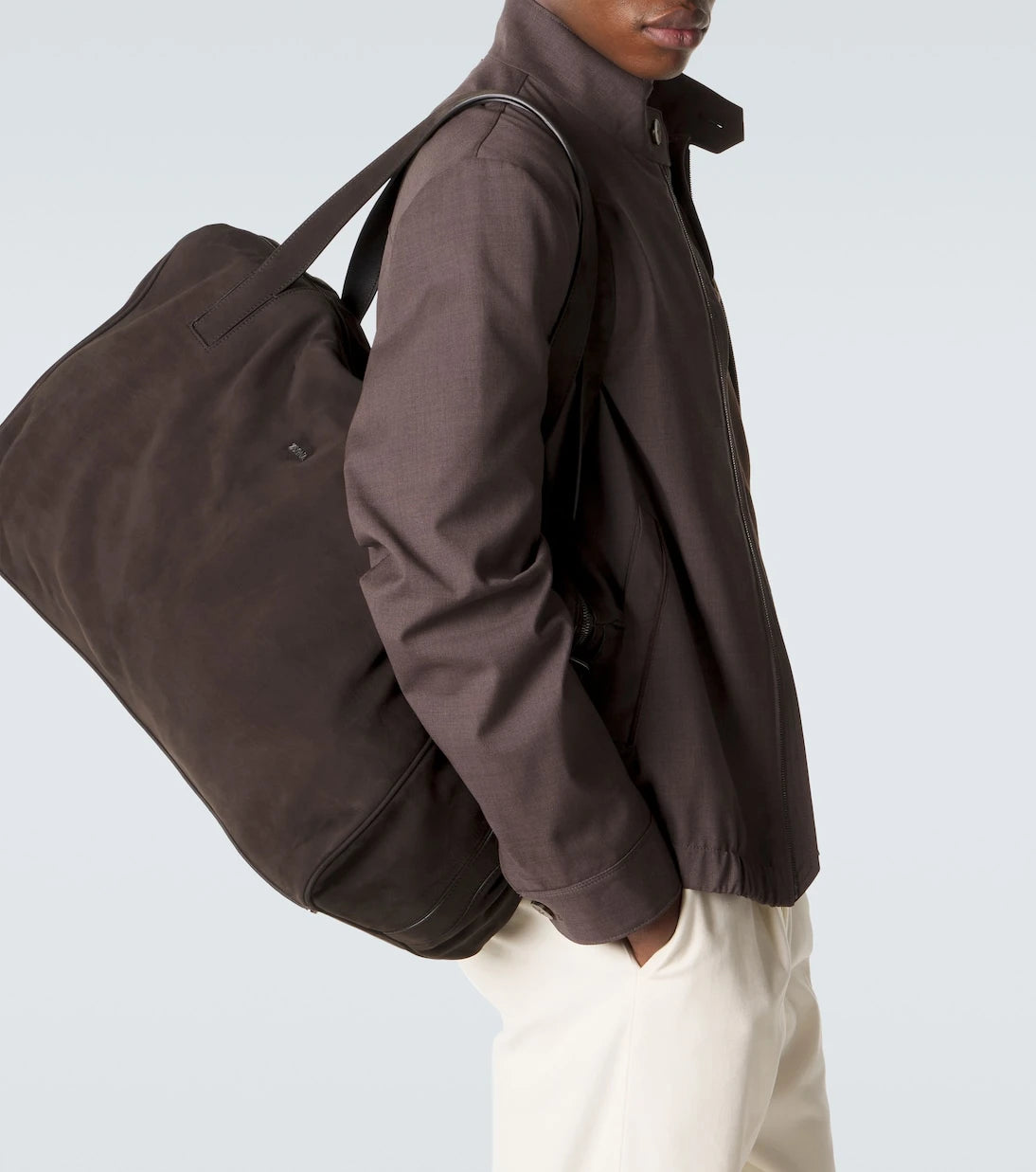 Zegna - Leather duffel bag