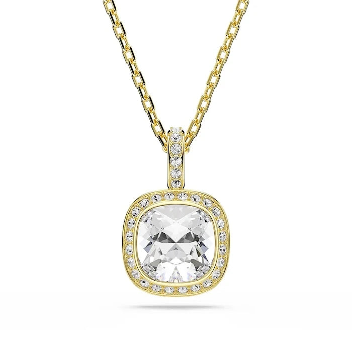 Swarovski kadın kolye uçlu altın kaplama model Swarovski UNA kristalli