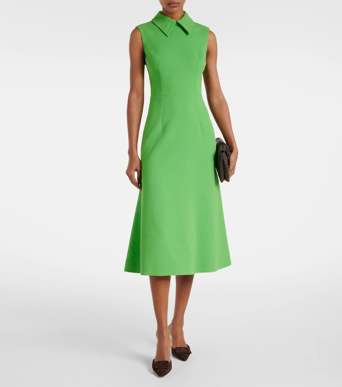Emilia Wickstead - Leontine wool crêpe midi dress