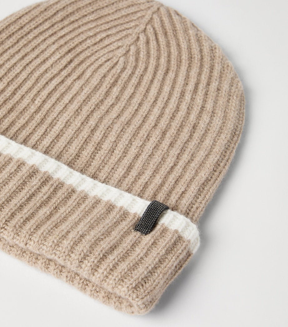 Brunello Cucinelli Brown Cashmere Beanie