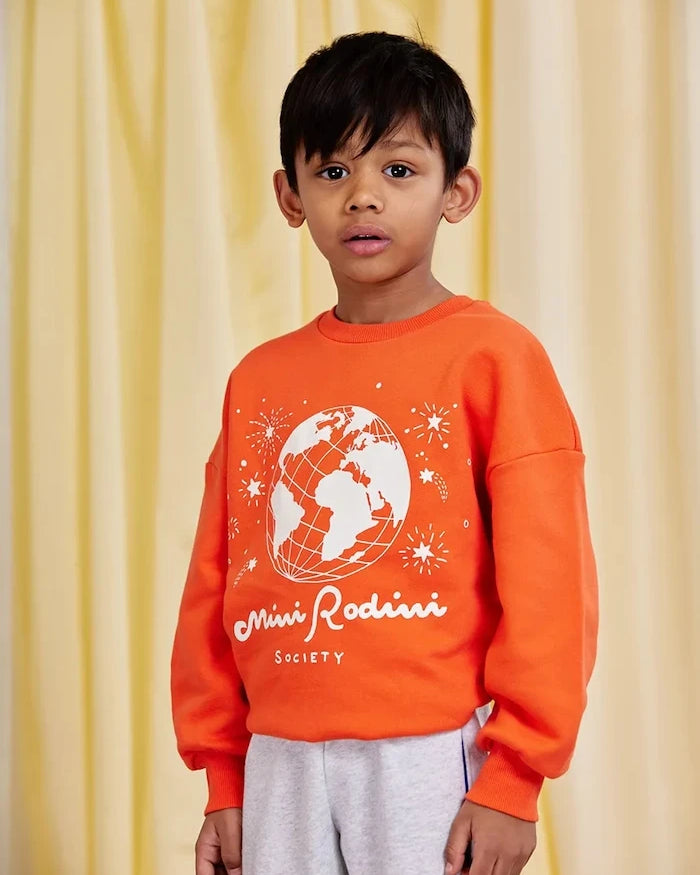 Детски памучен суичър Mini Rodini Mini Rodini society