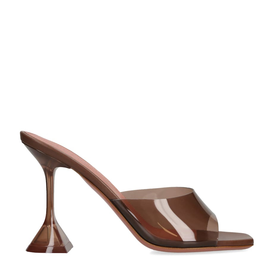 Brown Lupita Glass Mules 95