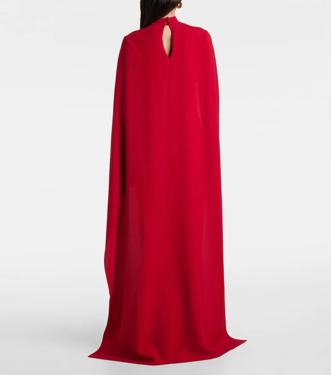 Taller Marmo - Carrington caped crêpe cady gown