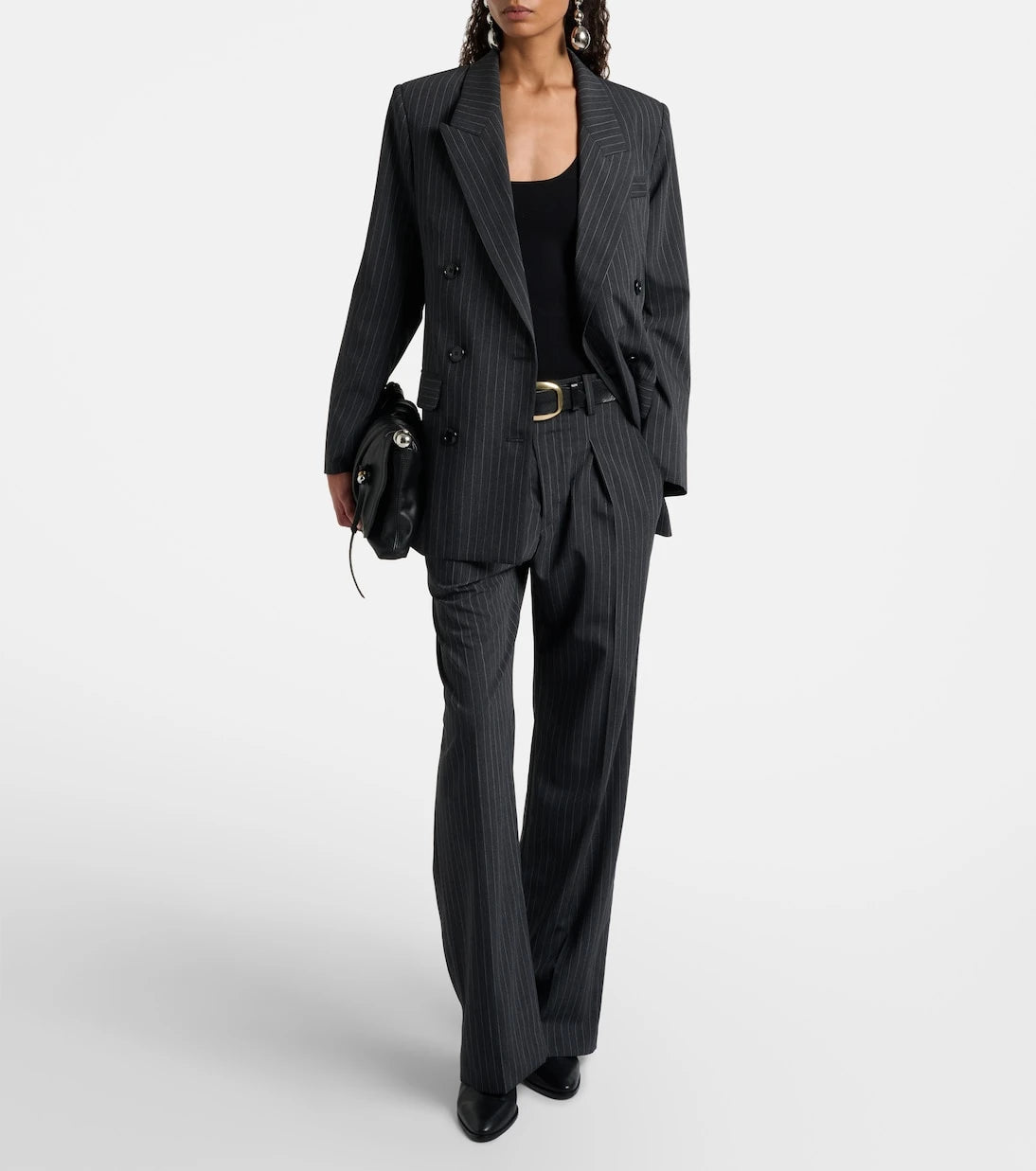 Isabel Marant - Pinstriped wool-blend straight pants