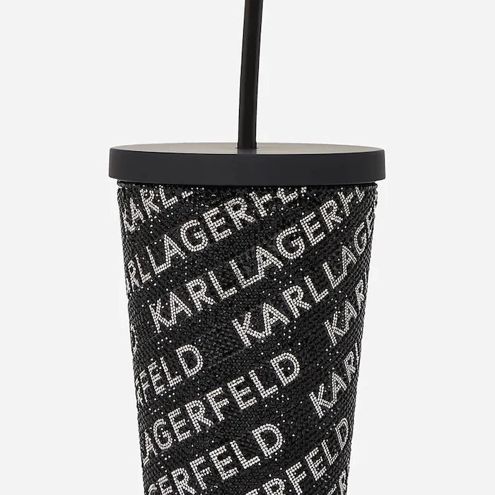 Чаша със слама Karl Lagerfeld k/rhinestone