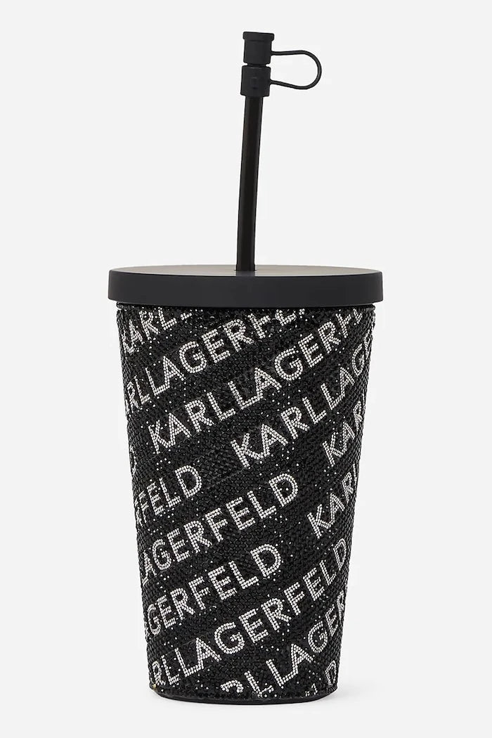 Чаша със слама Karl Lagerfeld k/rhinestone