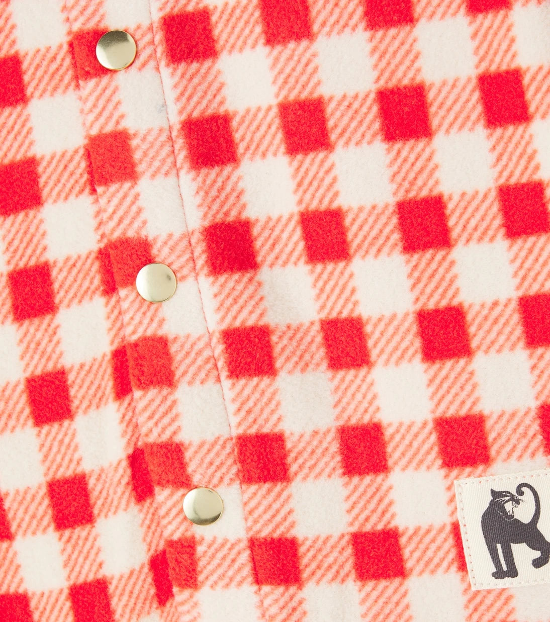 Mini Rodini - Baby gingham fleece onesie