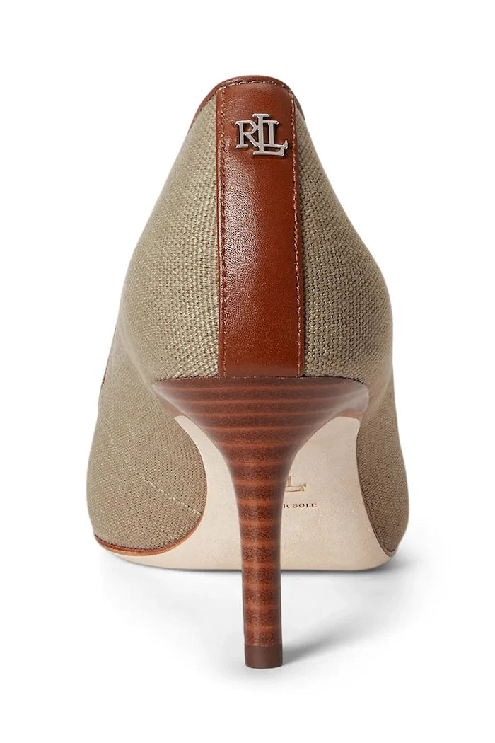 Lauren Ralph Lauren обувки с ток от кожа Lanette