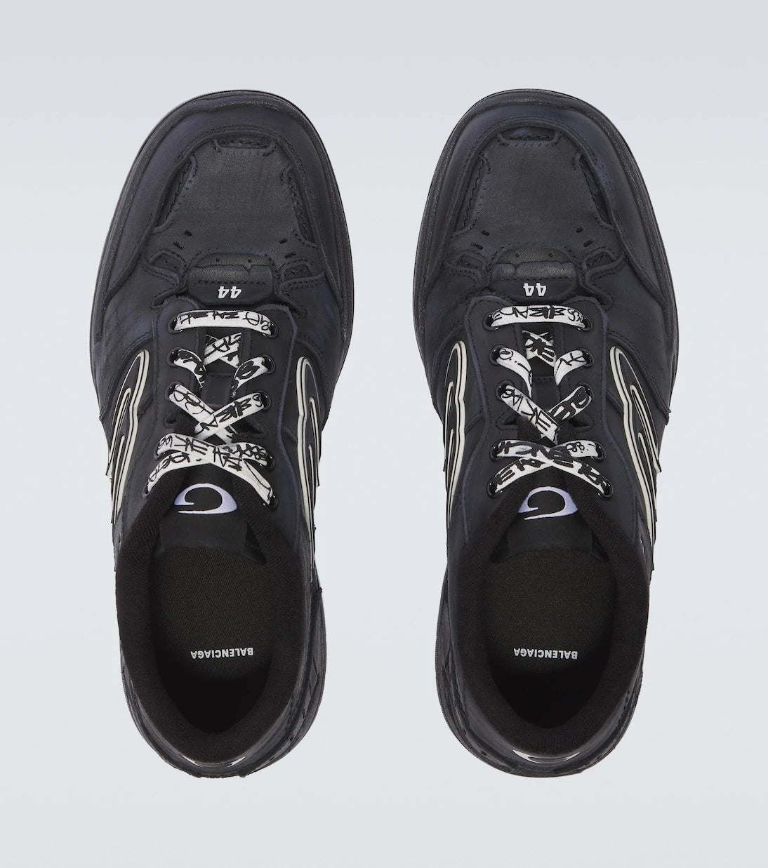 Balenciaga - Hamptons leather sneakers