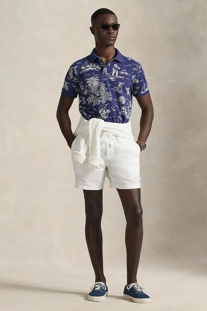 Памучна тениска с яка Polo Ralph Lauren