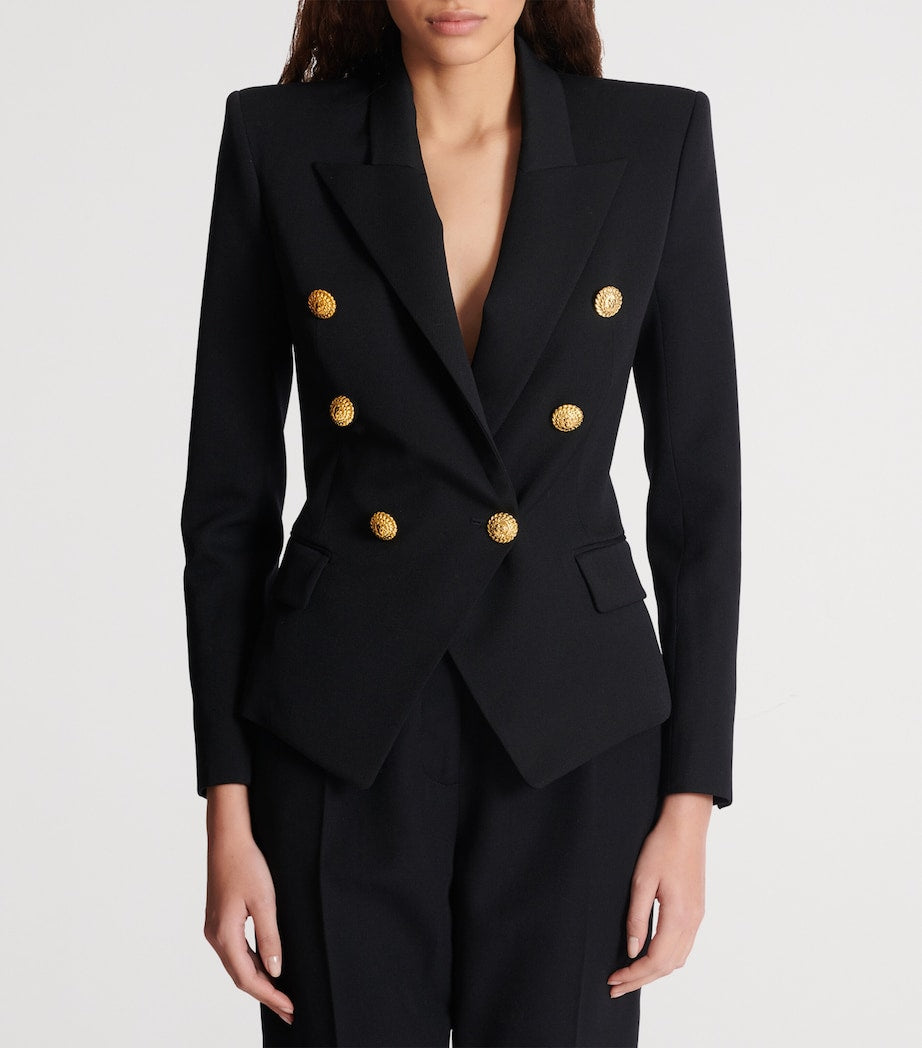 Balmain Wool Double-Breasted Blazer