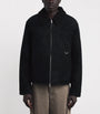 Represent Black Faux Shearling Bomber Jacket