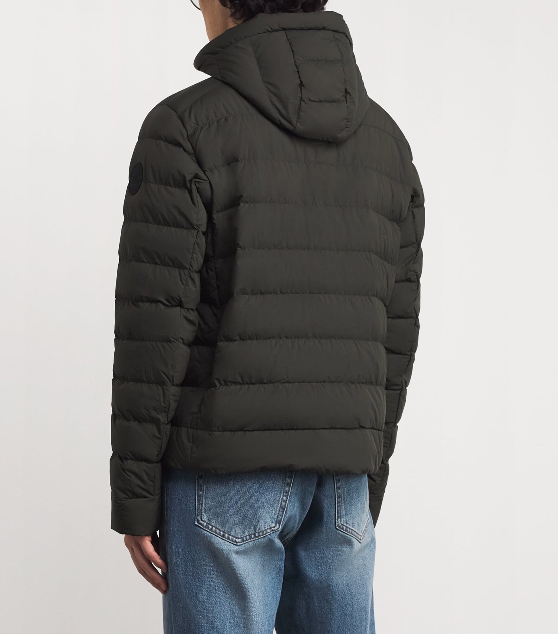 Canada Goose Black Down EnduraLuxe Packable Crofton Puffer Hoodie