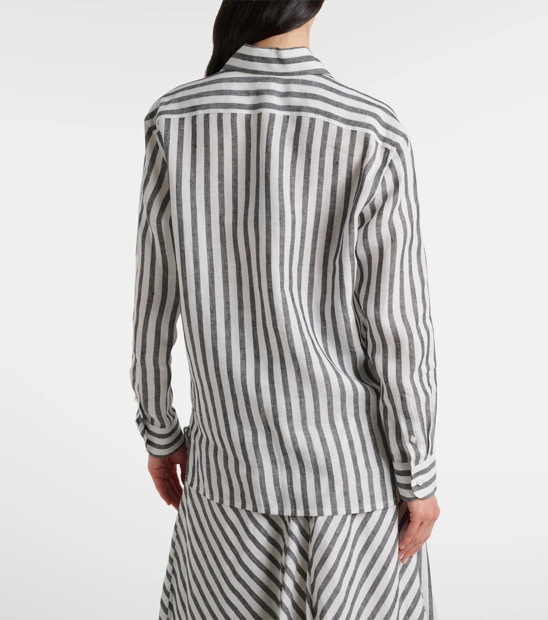 Ralph Lauren Collection - قميص كابري مخطط من الكتان
