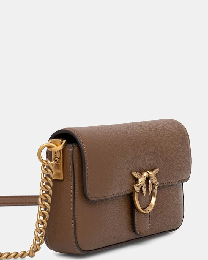 Pinko kadın deri crossbody çanta