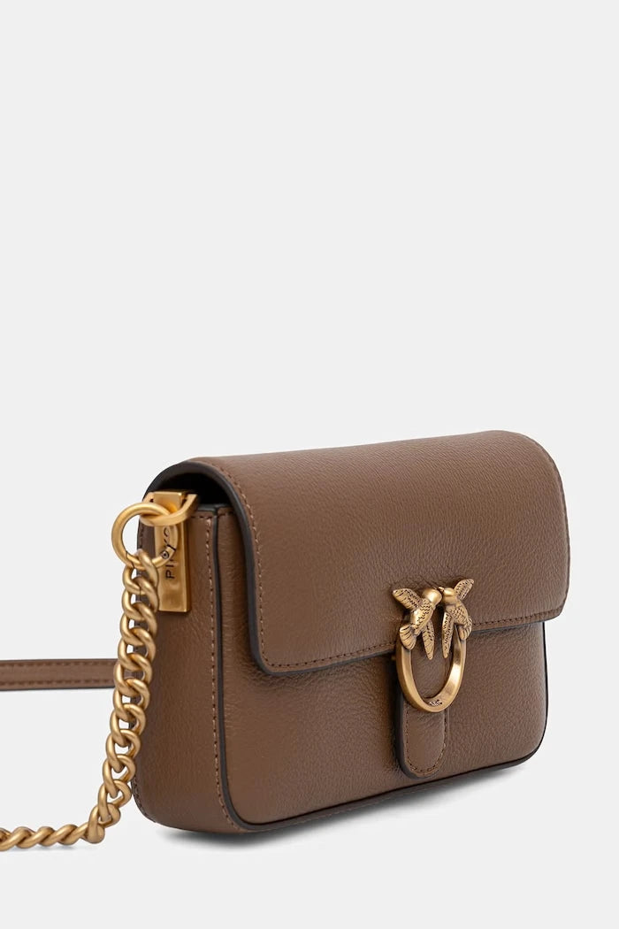 Pinko kadın deri crossbody çanta