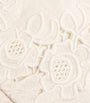 Cult Gaia Ivory Lace-Trim Suni Shorts